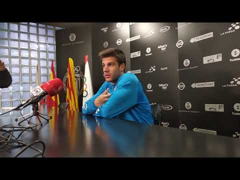 Rueda de prensa de Ton Ripoll C. E. L'Hospitalet - U. E. Vilassar de Mar.