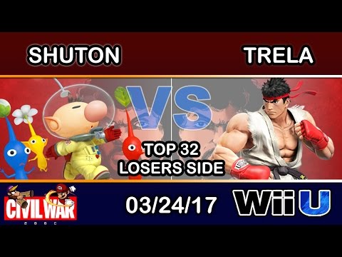 2GGC: Civil War - Shuton (Olimar) Vs. Trela (Ryu) Top 32 Losers - Smash Wii U