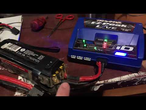 LiPo Recovery Attempt! Soldering LiPo battery tabs, Traxxas ID and Balance Connector wiring repair