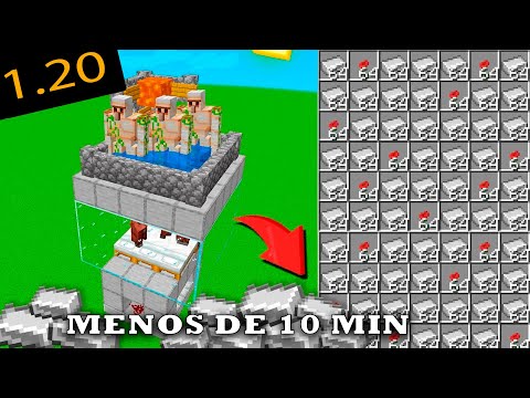 ✔️ A MELHOR FARM DE FERRO INFINITO - MINECRAFT 1.20!! MUITO FÁCIL