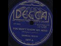 6  Georgia White - You Don't Know My Mind - Walking The Street, 1937