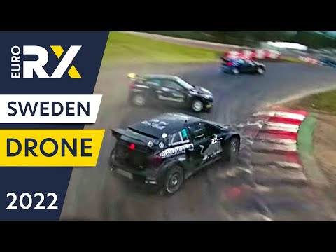 FPV Drone chasing Rallycross Cars at Cooper Tires Rallycross of Sweden 2022