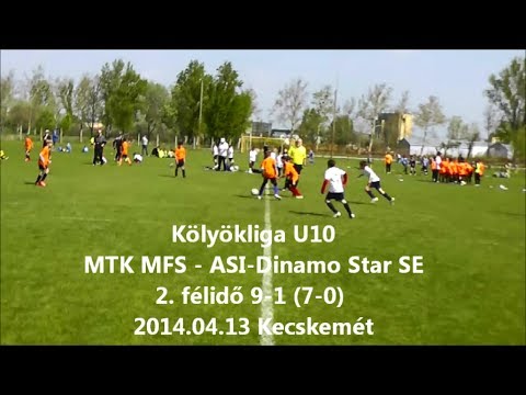 Kölyökliga U10 MTK MFS - ASI Dinamo Star SE 2. félidő 9-1 (7-0) 2014.04.13. Kecskemét