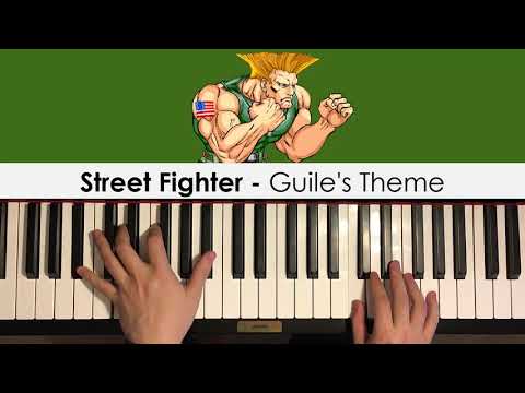 Street Fighter - Guile Theme (Piano Cover) | Dedication #457