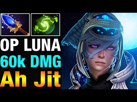 OP LUNA - Ah Jit 7,7k MMR Plays Luna With Aghamin's and Rafresher - Dota 2
