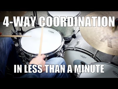 4-Way Coordination in less than a Minute - Daily Drum Lesson