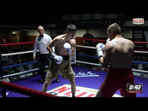 Viktoras Razma vs Dmitrij Kalinovskij - Fight Town - York Hall - 1st July 2022 - Neilson Boxing