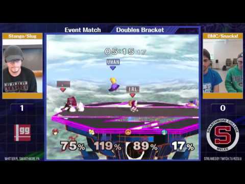Event Match 7: Stango & SluG (Marth/Icies) vs BMC & Snacks! (Peach/Fox) - Winners Semis