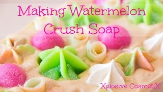 Making Watermelon Crush Soap