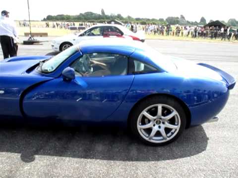 TVR Tuscan S vs Subaru Impreza - Drag Race