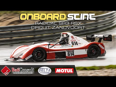 Onboard: Radical SR3 RSX in the wet at Zandvoort F1 track (with telemetry)