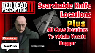 RDR2 (pt 10) All searchable knives and Ornate dagger #gaming #videogames #tutorial