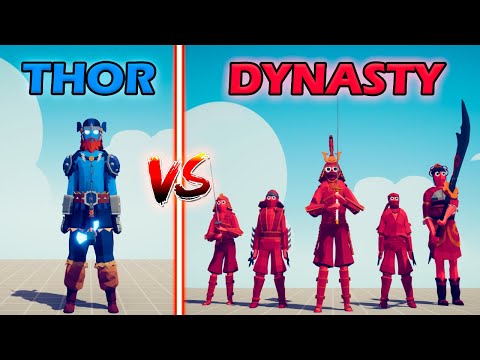 THOR vs DYNASTY TEAM - Totally Accurate Battle Simulator | TABS