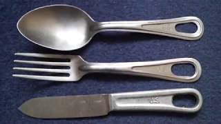 World War Two US M-1926 Fork, Spoon, And Knife