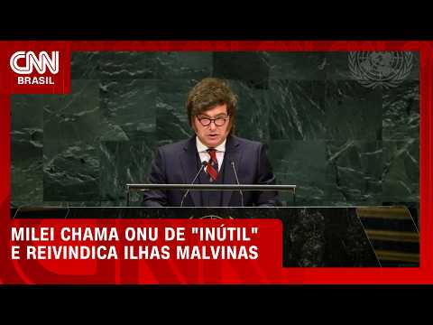 Milei chama ONU de “inútil” e reforça disputa pelas Malvinas | CNN 360°