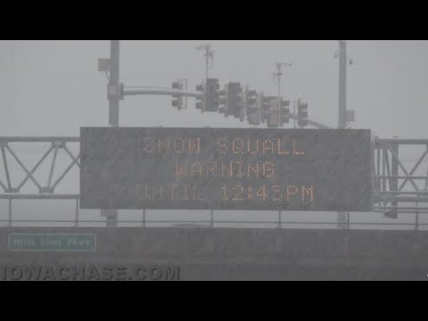 What is a Snow Squall Warning? | Video of October 2020 Snow Squall Warning | Des Moines, IA