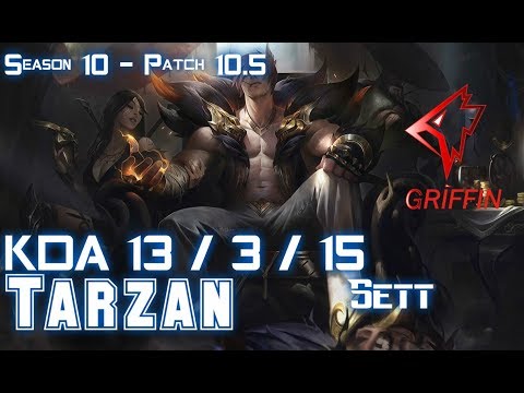 GRF Tarzan SETT vs ELISE Jungle - Patch 10.5 KR Ranked