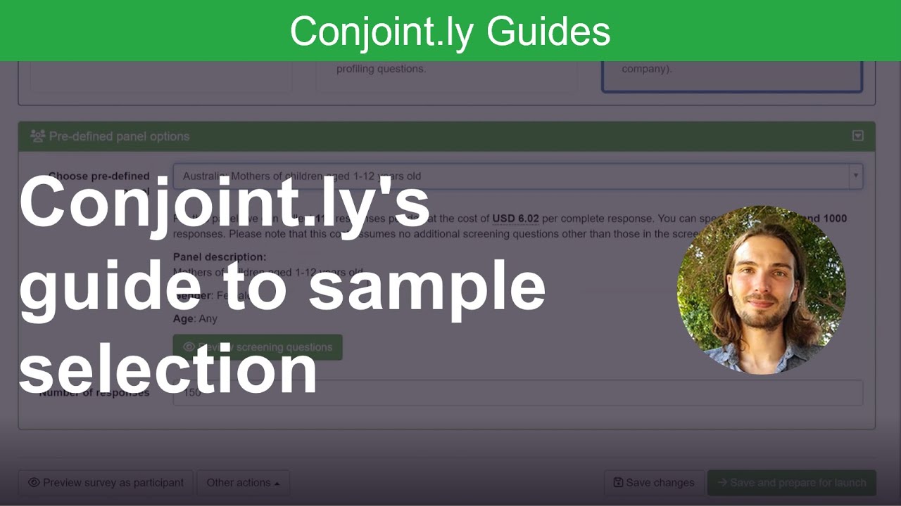 Conjoint.ly's guide to sample selection