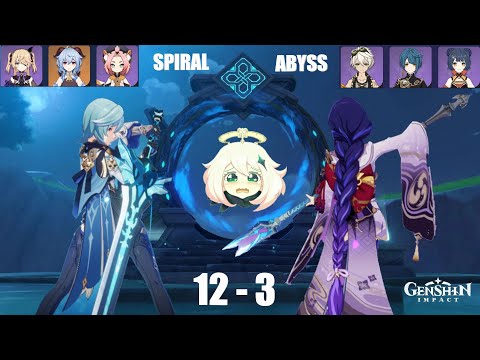 Genshin Impact Spiral Abyss 3.3  Floor 12-3 guide