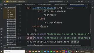 Python Functions Change Vowel PYTHON #EUCODEWEEK PYC2BACH High School IES Monterroso