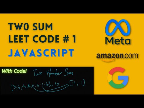 Two Sum Leet Code 1 Hashmap Way Javascript Code And Datastructure Algorithm Explanation