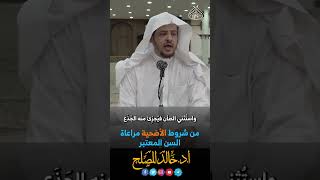 من شروط الأضحية مراعاة السن المعتبر image