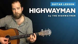 Guitar lesson for "Highwayman" by The Highwaymen (w/ chords and lyrics)