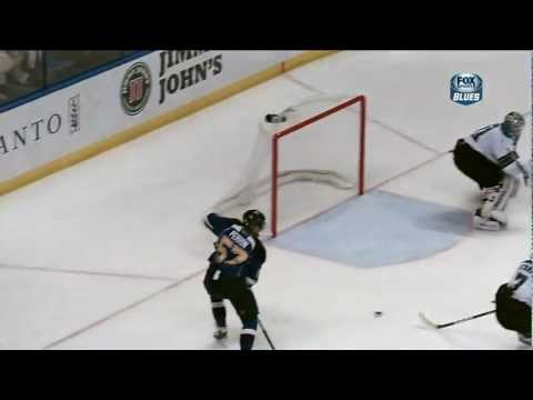 David Perron goal 2-0 Mar 12 2013 San Jose Sharks vs St. Louis Blues NHL Hockey