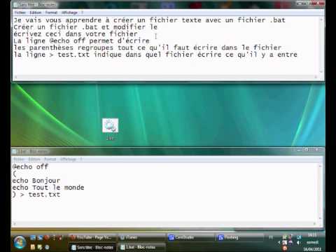 comment modifier un .txt en .bat