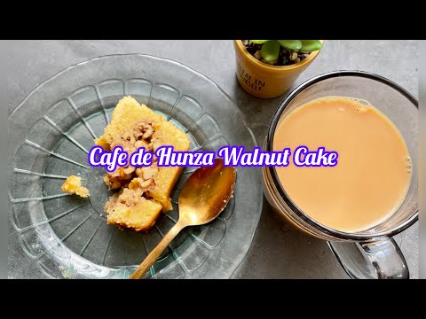 Walnut Tea cake | Café De Hunza Cake |Easter| Eid Special | Easy afternoon Tea Cake recipe