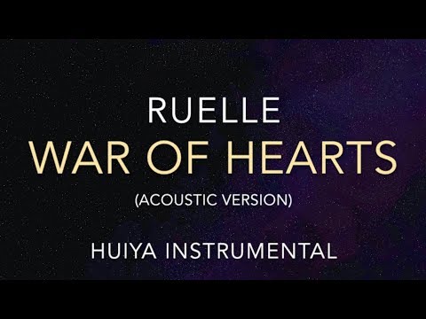 [Instrumental/karaoke] Ruelle - War Of Hearts (Acoustic) [+Lyrics]