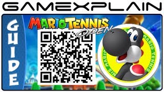 Mario Tennis Open - Black Yoshi QR Code (Secrets Characters & Unlockables)