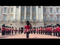 Band Of The Irish Guards Play Happy Birthday Outside Buckingham Palace For The Queens Birthday