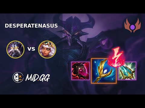 MID.GG: [ DesperateNasus ] Kassadin MID vs Qiyana | EUW MASTER | LOL Season 2025