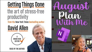 August Plan With Me in my 2025 OneNote Planner - GTD style!