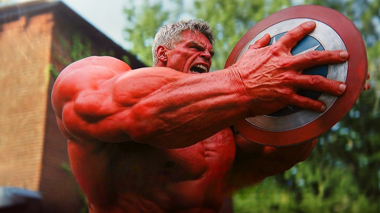 HULK VERMELHO não pode sofrer nenhum dano do ESCUDO de CAPITÃO AMÉRICA e se torna SEU MAIOR INIMIGO