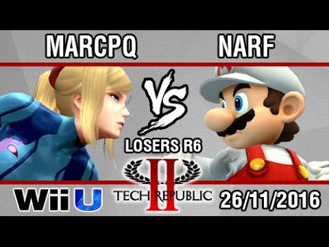 [Tech Republic 2] Marcpq (ZSS) vs Narf (Mario) SSB4 Losers R6