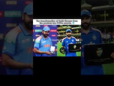 The transformation of Rohit Sharma from the previous two POTM awards. 🥶
