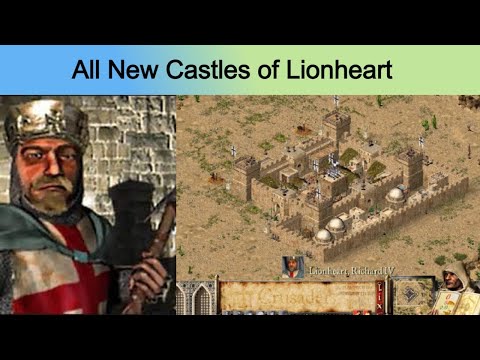 The All new Castles of Lionheart | AI Castles | Stronghold Crusader | UCP mode designed Castles