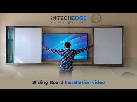 Sliding Board Frame For Interactive Flat Panel