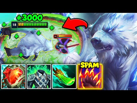 Volibear but I have NO COOLDOWNS and can never be killed (EVERY W = FULL HEALTH)