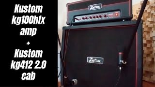 Video thumbnail for Kustom kg100hfx amp + Kustom kg412 2.0 cab by Max Chase 4130