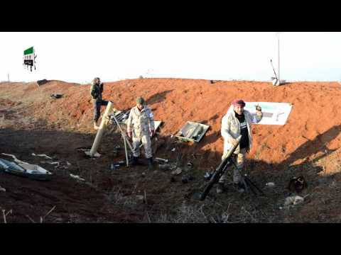 استهداف مقرات النظام بقذائف الهاون في منطقة المجبل في ريف درعا من قبل لواء المعتصم بالله النخبة