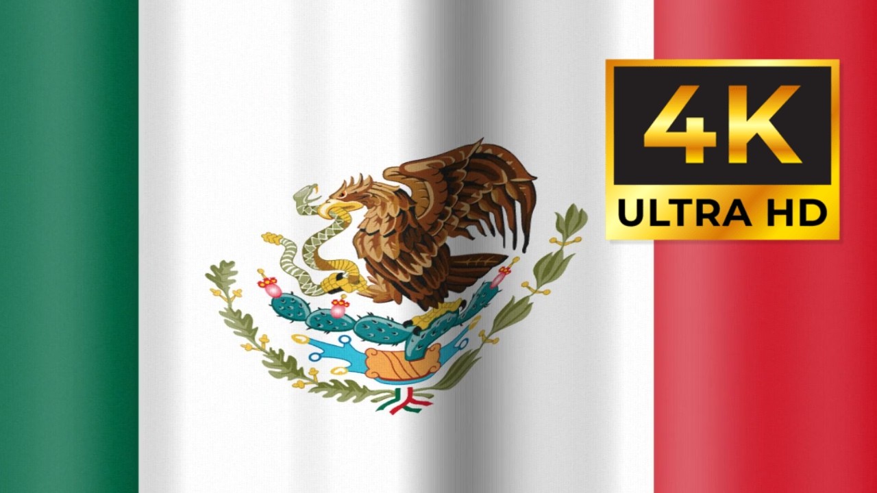 MEXICO Flag 4K Ultra HD | 5 Hour Screensaver