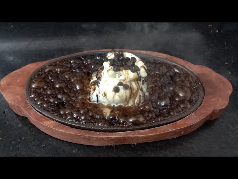 SIZZLING BROWNIE WITH ICE CREAM | ICE CREAM SIZZLER | DESSERT