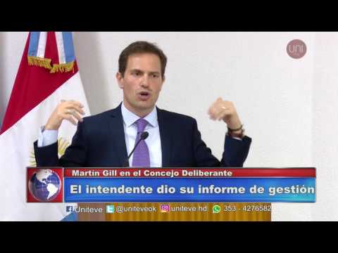 Gill dio su informe de gestión