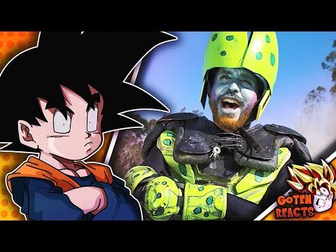 Goten Reacts To THE CELL SAGA IN 5 MINUTES (DRAGONBALL Z LIVE ACTION)
