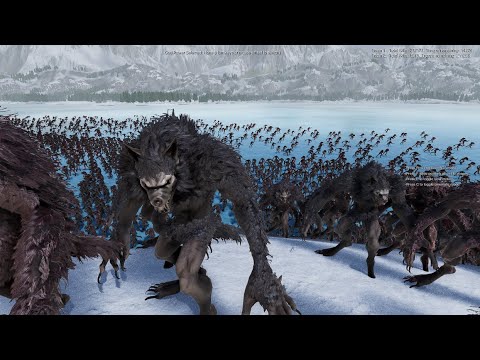 Viking Winter (NEW ) 250.000 WEREWOLVES  and Ghost vs Laser Knight- Ultimate Epic Battle Simulator 2