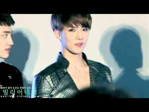 120602 EXO-K Genie AR Show Sehun's shy and cute smileㅠ_ㅠ♥