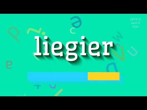 LIEGIER - HOW TO SAY LIEGIER? #liegier